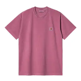 S/S NELSON T-SHIRT MAGENTA GARMENT DYED