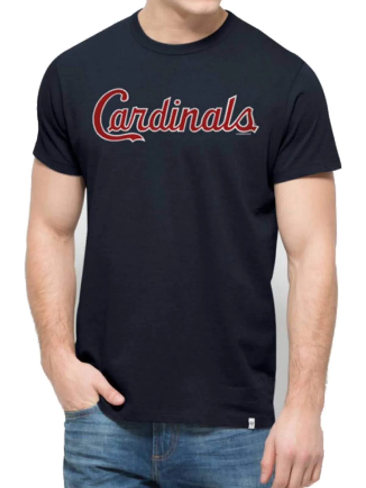 St. Louis Cardinals 47 Brand Fall Navy MVP Soft Cotton Flanker T-Shirt