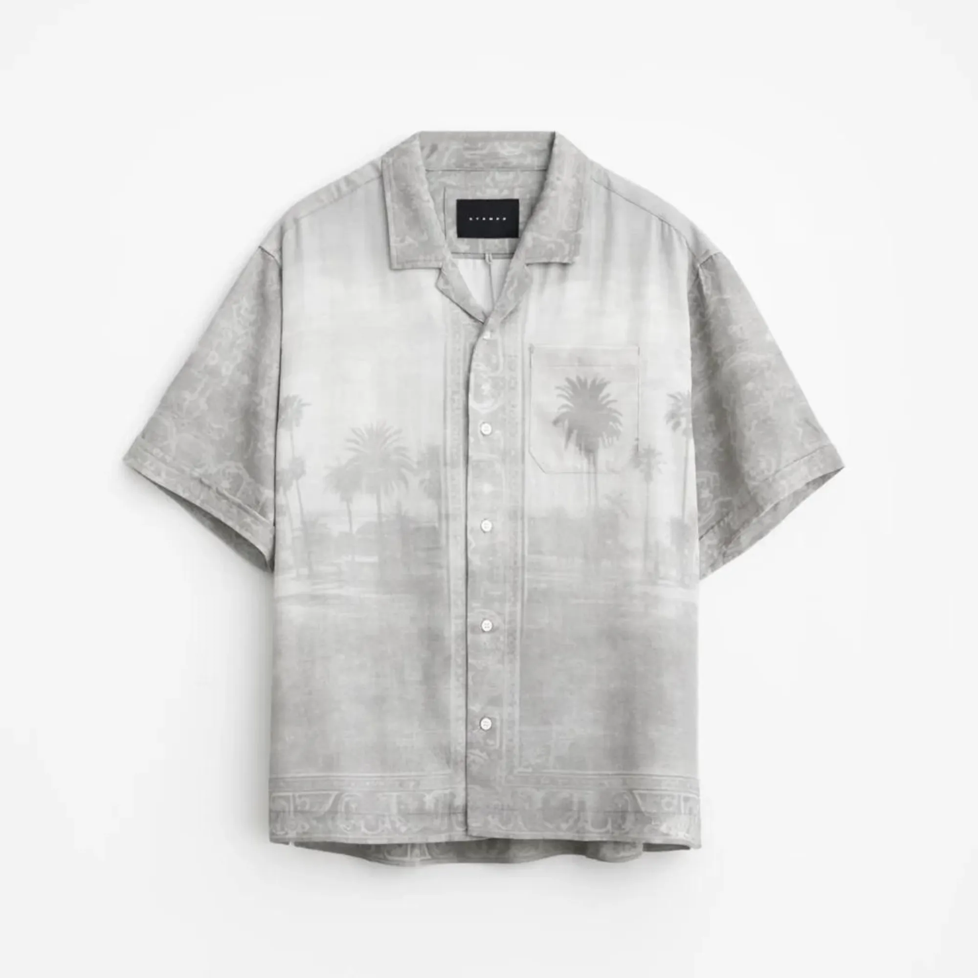 Stampd Palm Rug Camp Collar Button Down Shirt