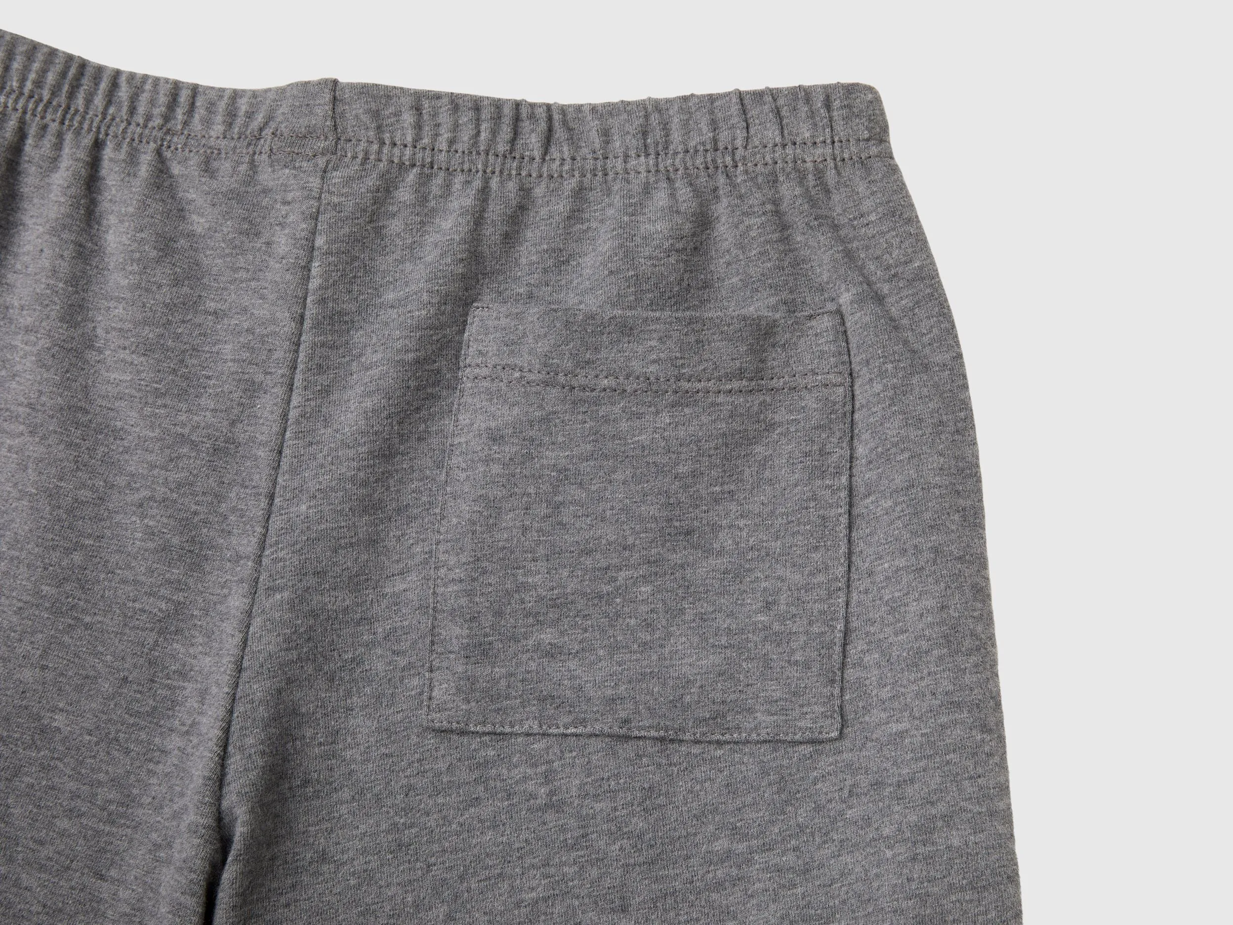 Stretch cotton pyjamas - Dark Gray | Benetton