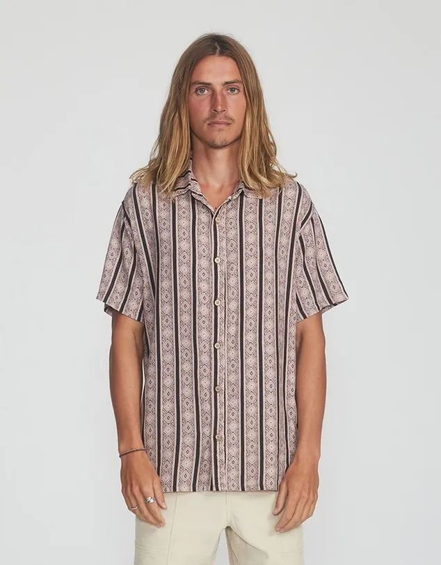 TCSS  |Stripes Linen Street Style Cotton Short Sleeves Logo