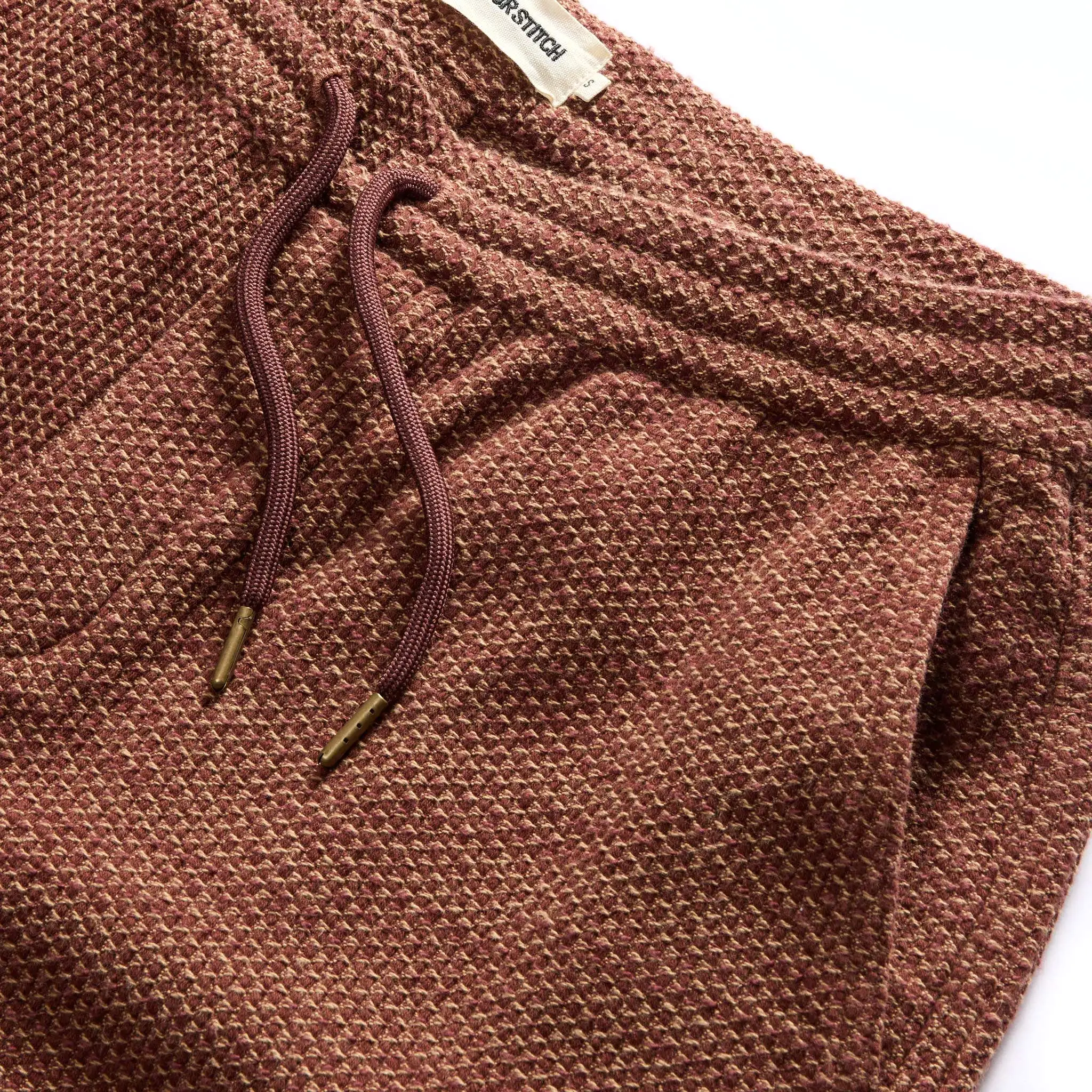 The Apres Pant in Black Cherry Sashiko