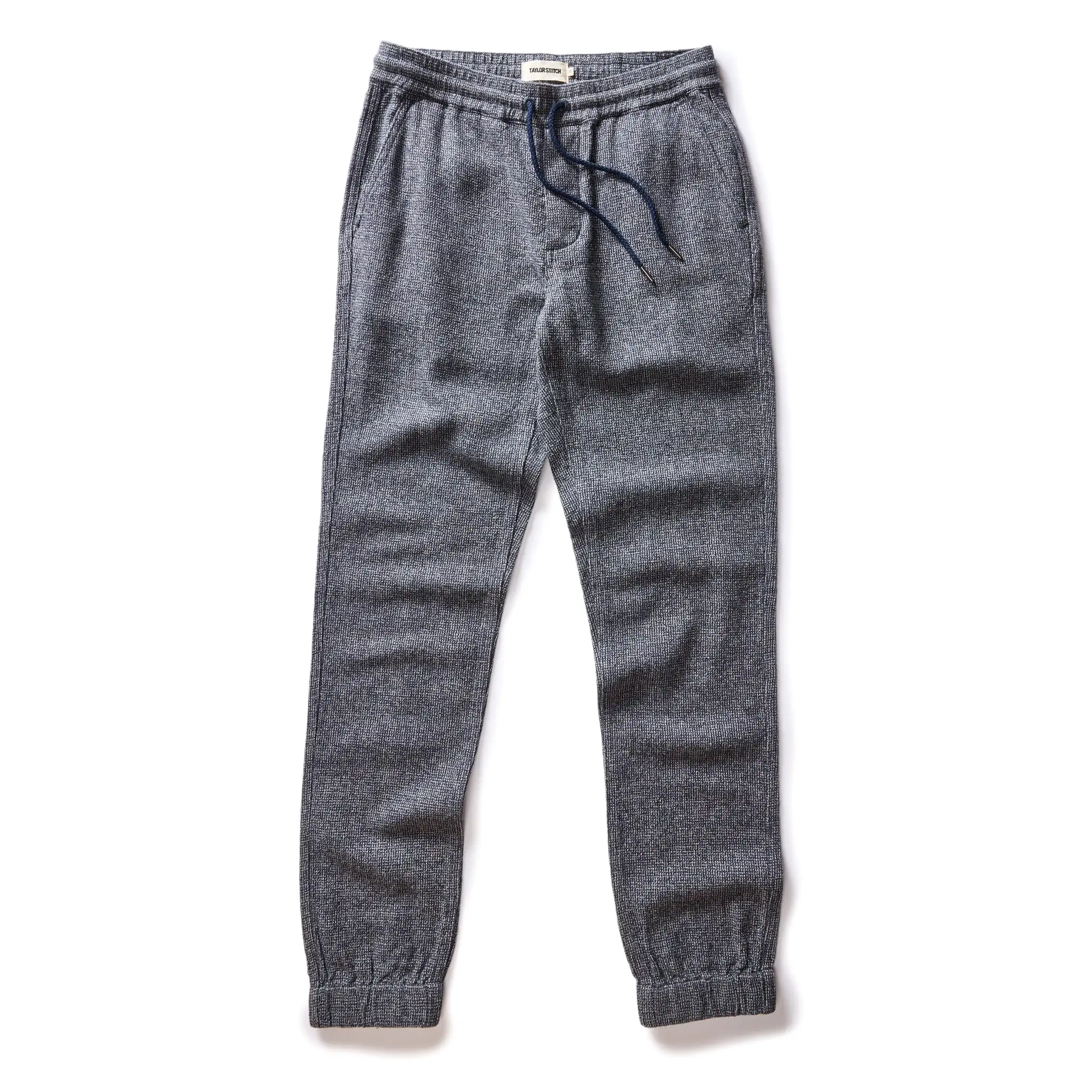 The Apres Pant in Navy Linen Tweed