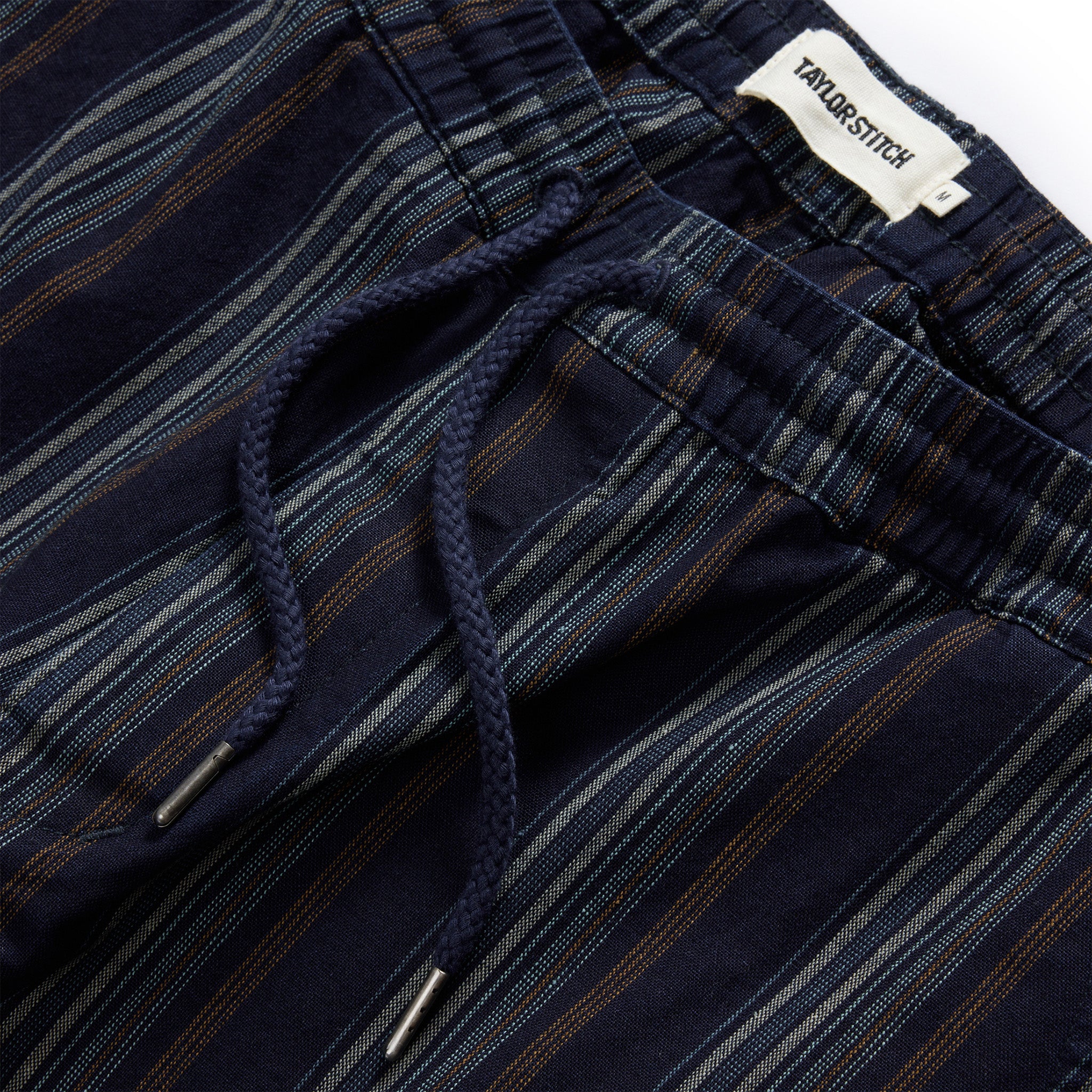 The Apres Short in Indigo Stripe