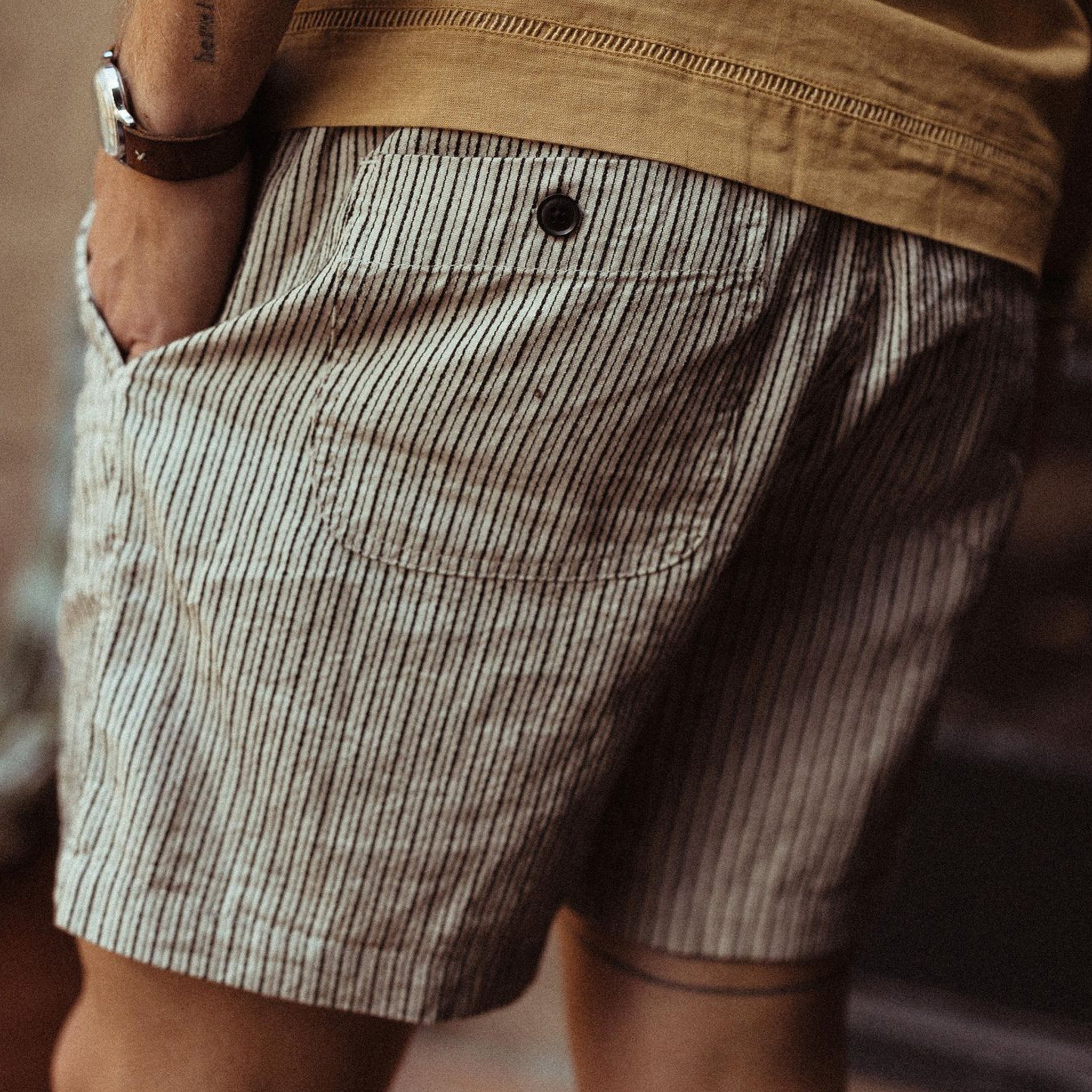 The Apres Short in Morita Stripe