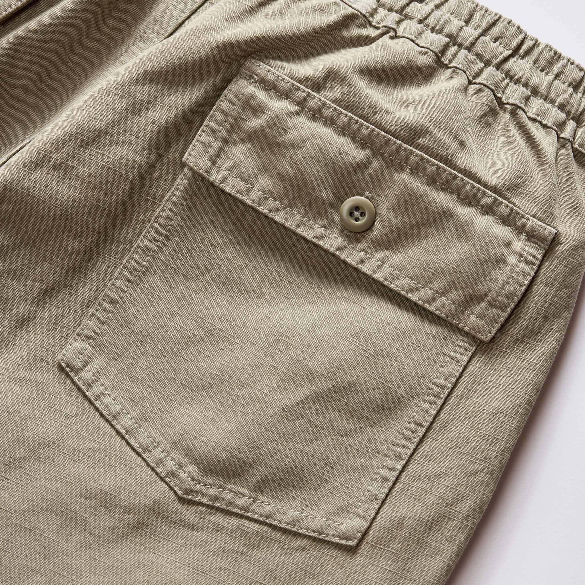 The Apres Trail Short in Light Sage Slub