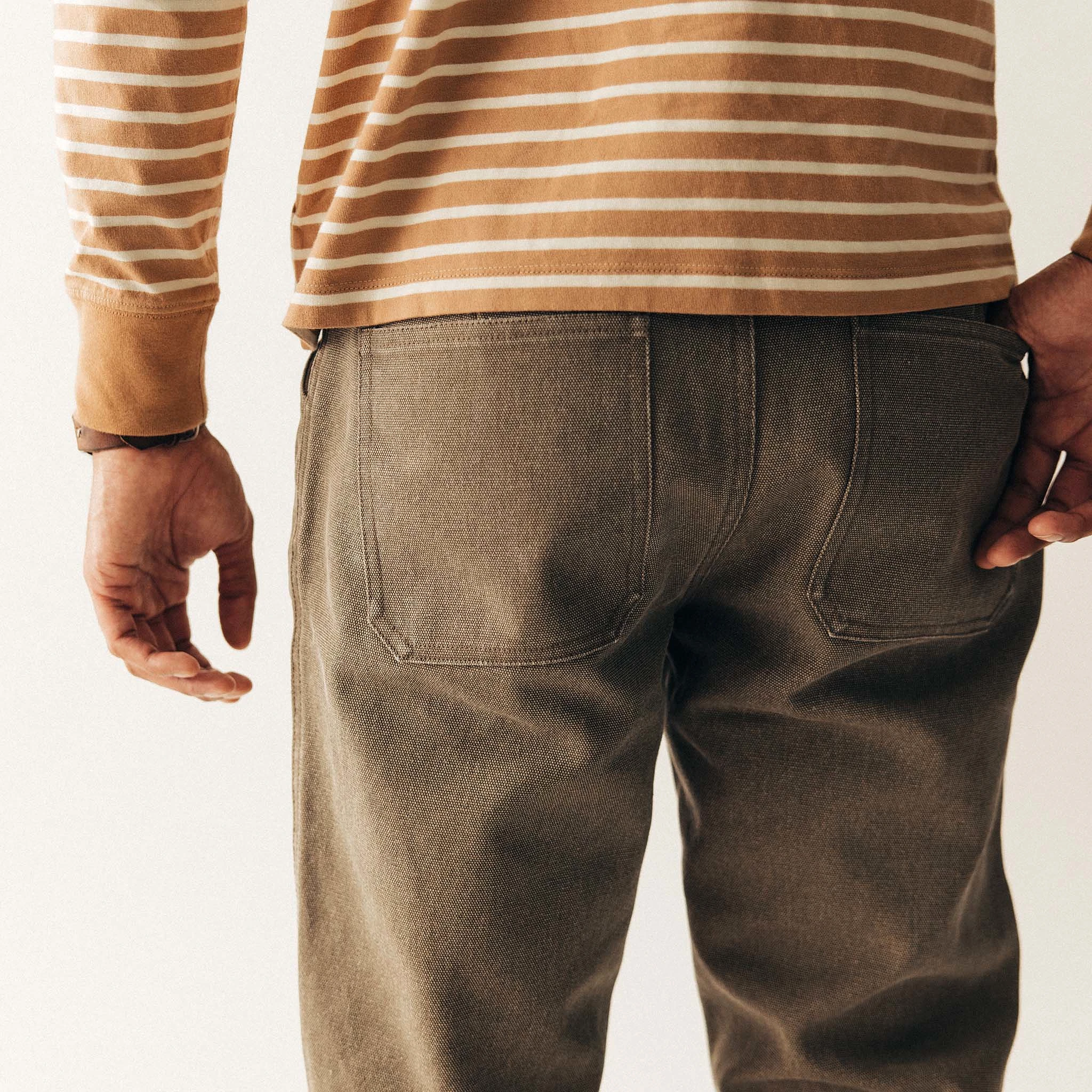 The Camp Pant in Stone Chipped Canvas