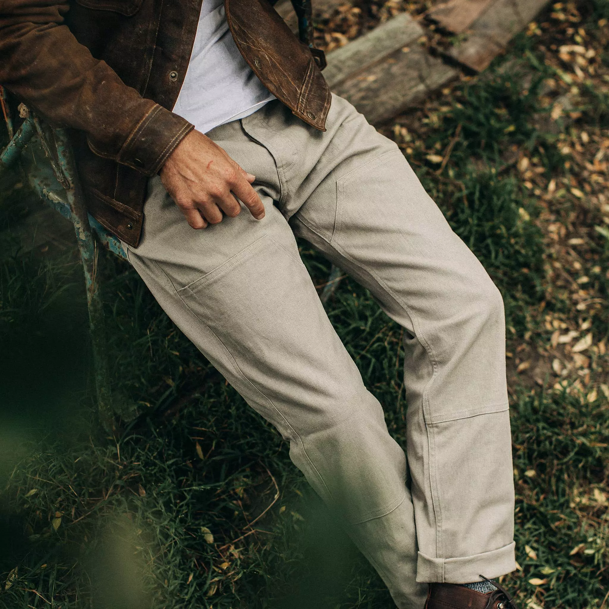 The Chore Pant in Ash Boss Duck