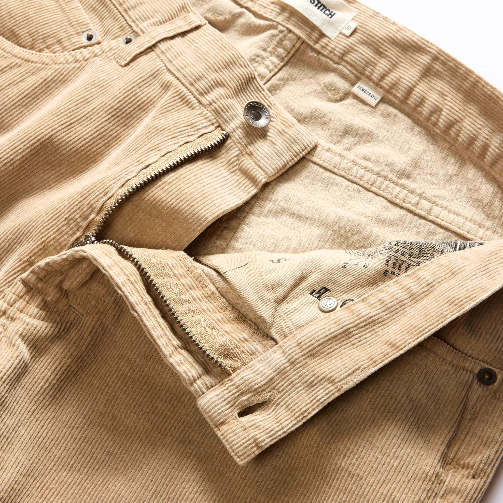 The Democratic All Day Pant in Light Khaki Cord