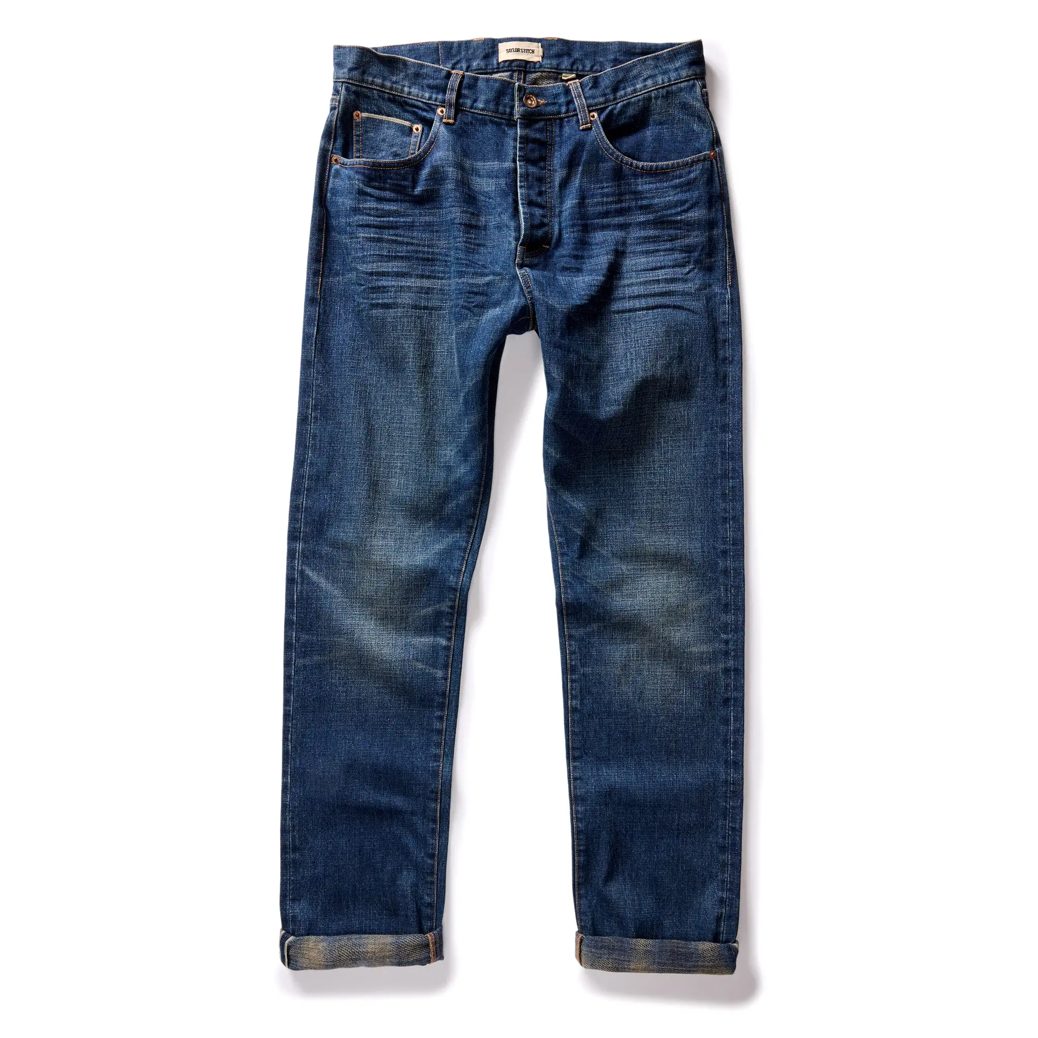 The Democratic Brushed Back Jean in Collins Resin Wash Selvage Denim