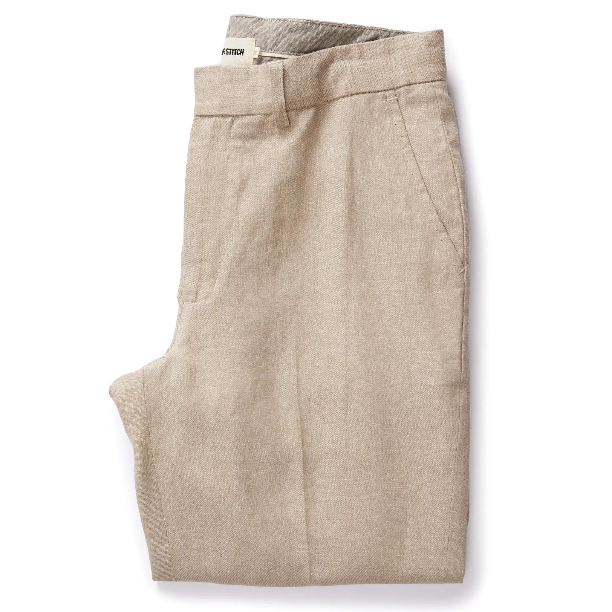 The Sheffield Trouser in Natural Linen