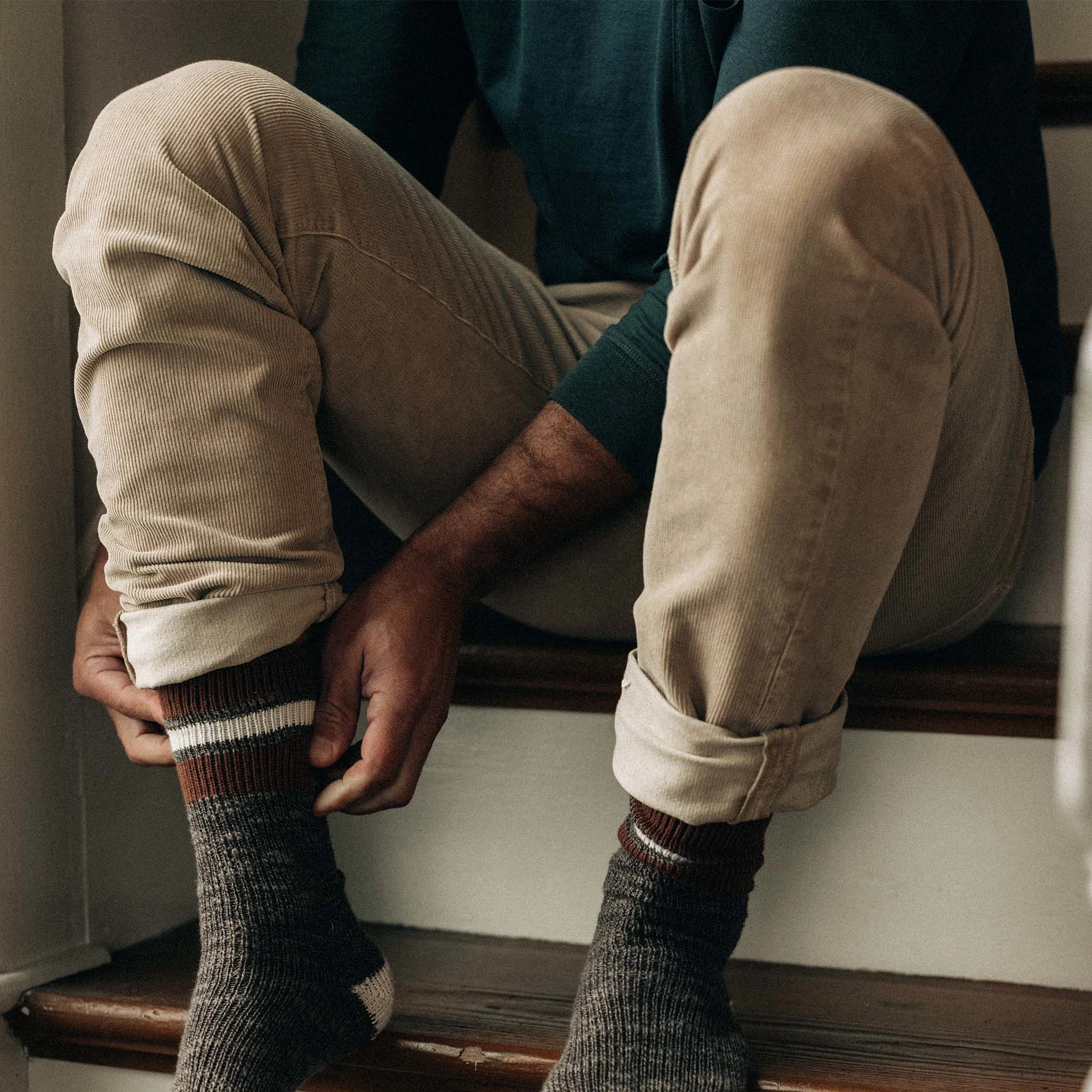 The Slim All Day Pant in Light Khaki Cord