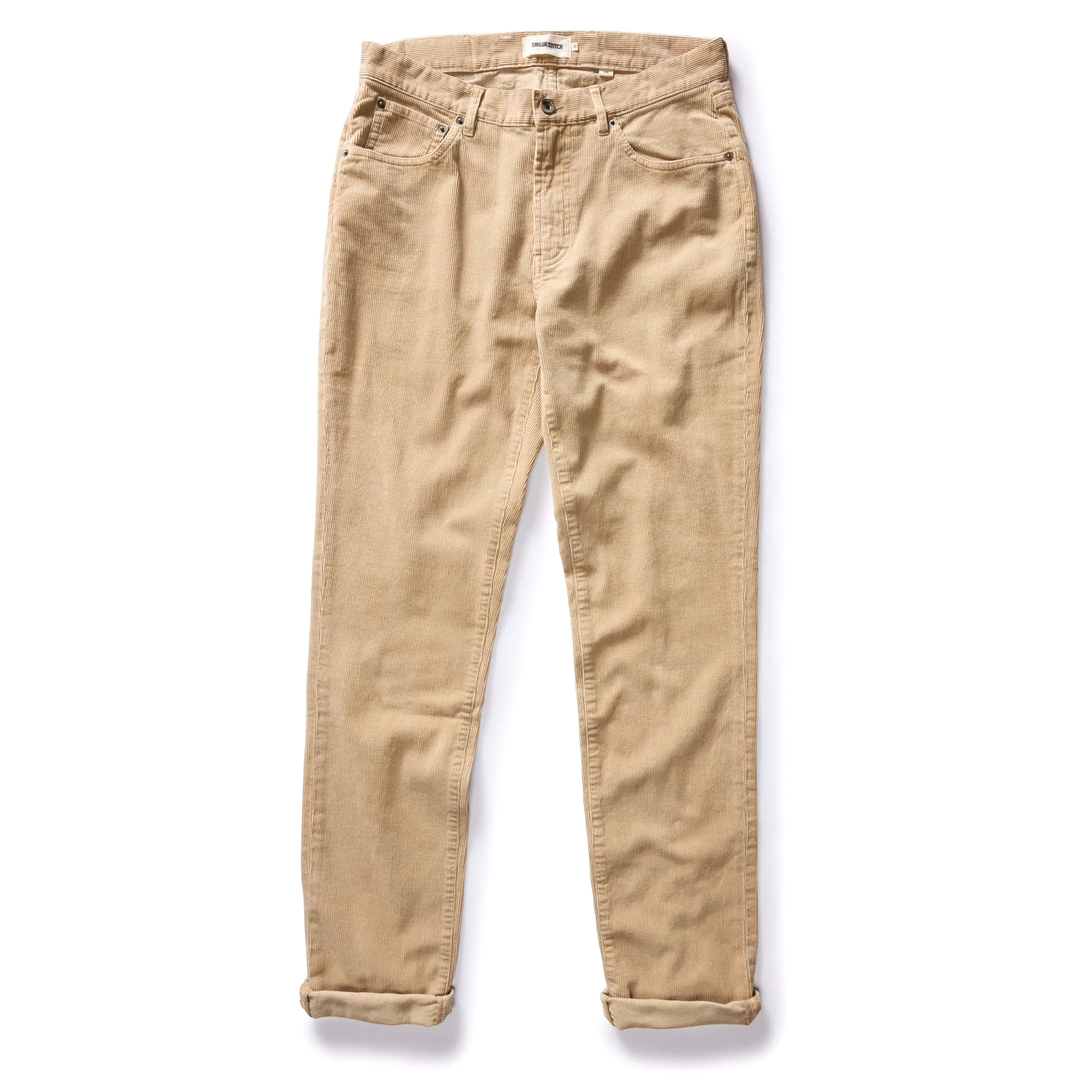 The Slim All Day Pant in Light Khaki Cord