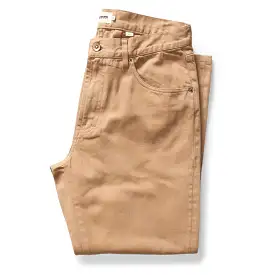 The Slim All Day Pant in Tobacco Selvage Denim