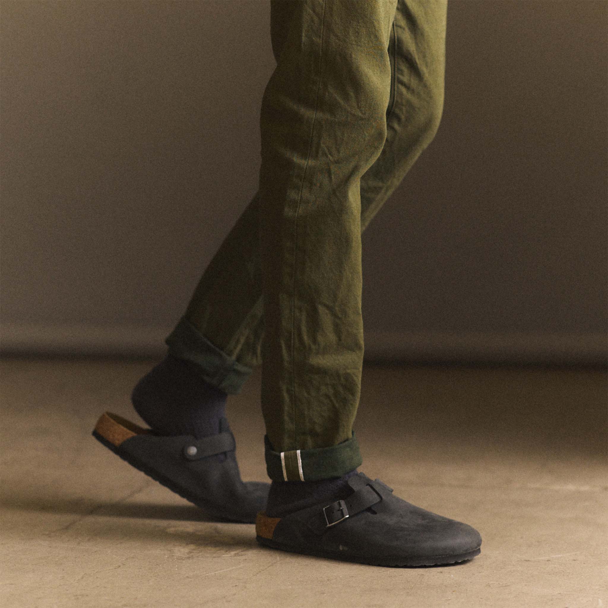 The Slim Jean in Olive Nihon Menpu Selvage