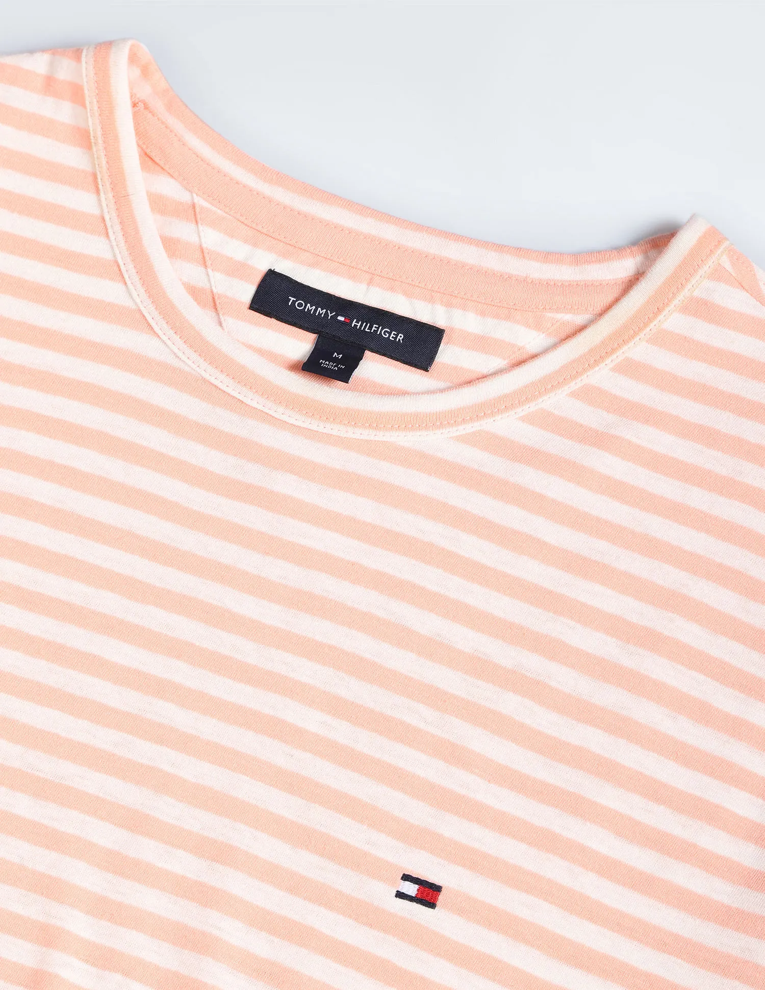 Tommy Hilfiger Cotton Linen Striped T-Shirt