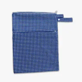 Tyoub Waterproof Stay-dry Zip Wet Bag– Blueberry Gingham Check