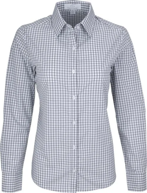 Vantage Ladies Easy-Care Gingham Check Shirt