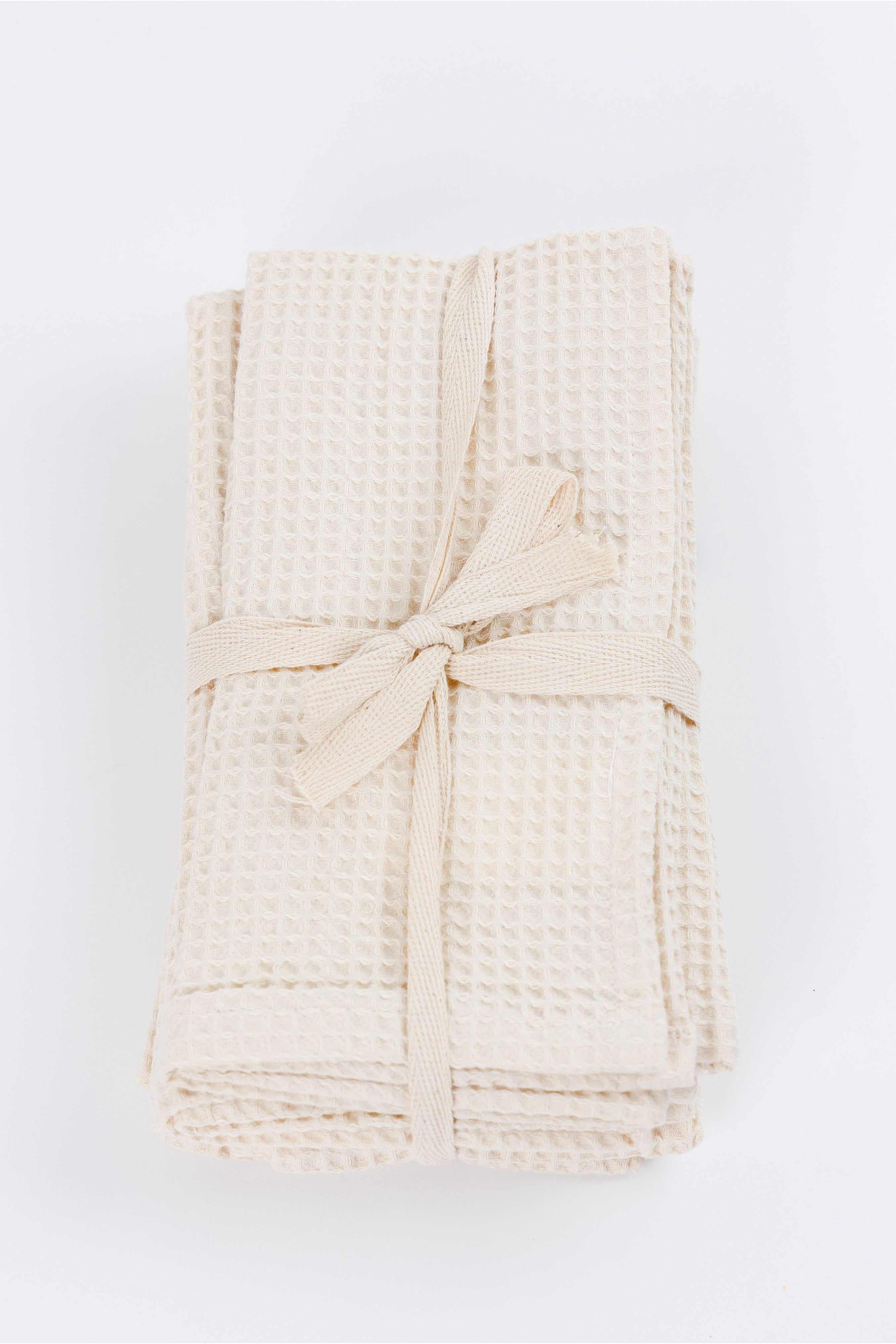 Waffle Linen Cotton Napkins - Set of 4