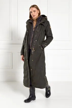 Wax Longline Field Coat (Dark Olive)