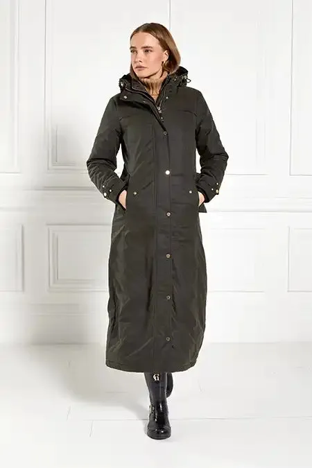 Wax Longline Field Coat (Dark Olive)