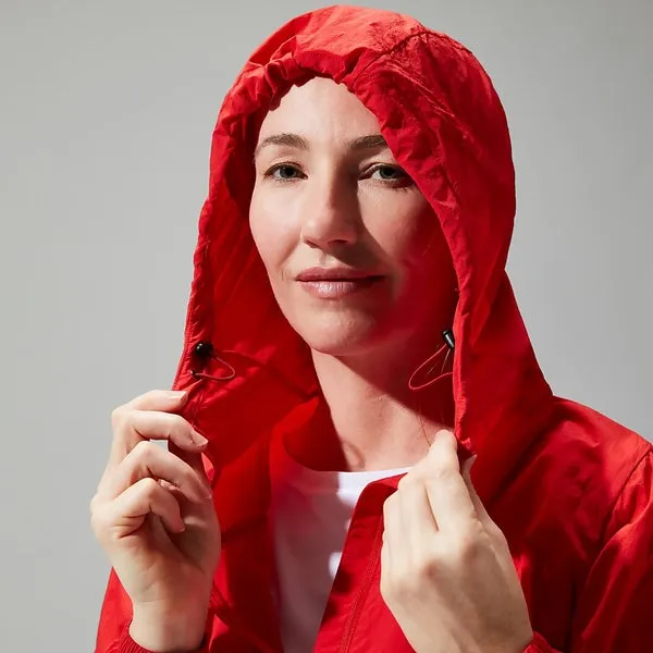 Women's Milham Windproof Jacket - Red