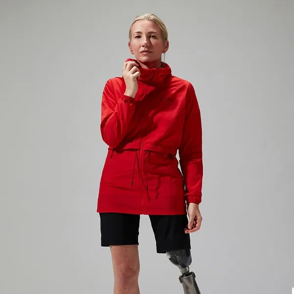 Women's Milham Windproof Jacket - Red