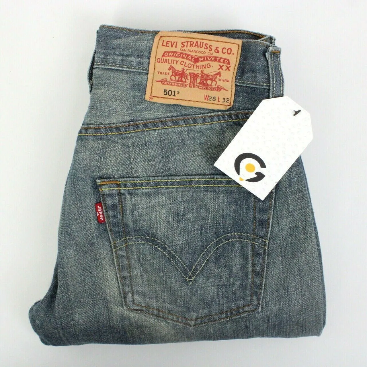 Womens LEVIS 501 Jeans Mid Blue | W28 L30