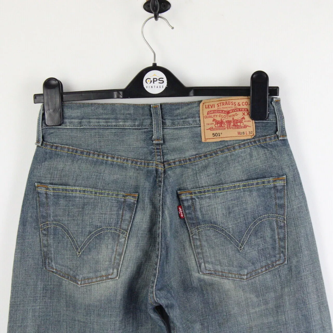 Womens LEVIS 501 Jeans Mid Blue | W28 L30