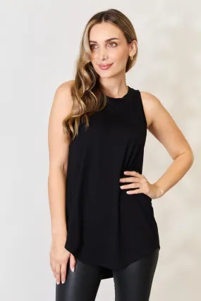 Zenana Full Size Round Neck Wide Strap Tank